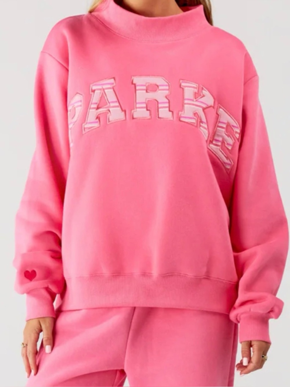 Pink Aid Parke Mockneck